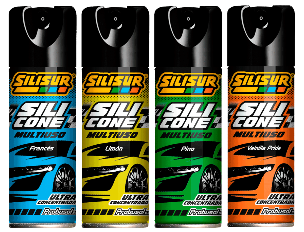 SILISUR Silicona Ultra Aerosol SURTIDO….12 un x 140 grs.
