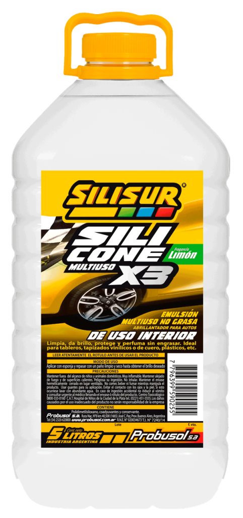 SILISUR Silicona Líquida X-3 Perfumada Limón….2 un x 5 litros