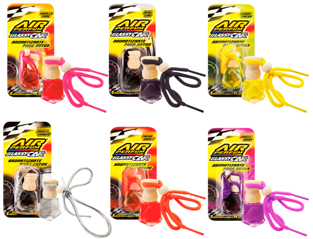 AIR PERFUM Glassy Car Chicle BlisterNuevo!!….12un x 6ml