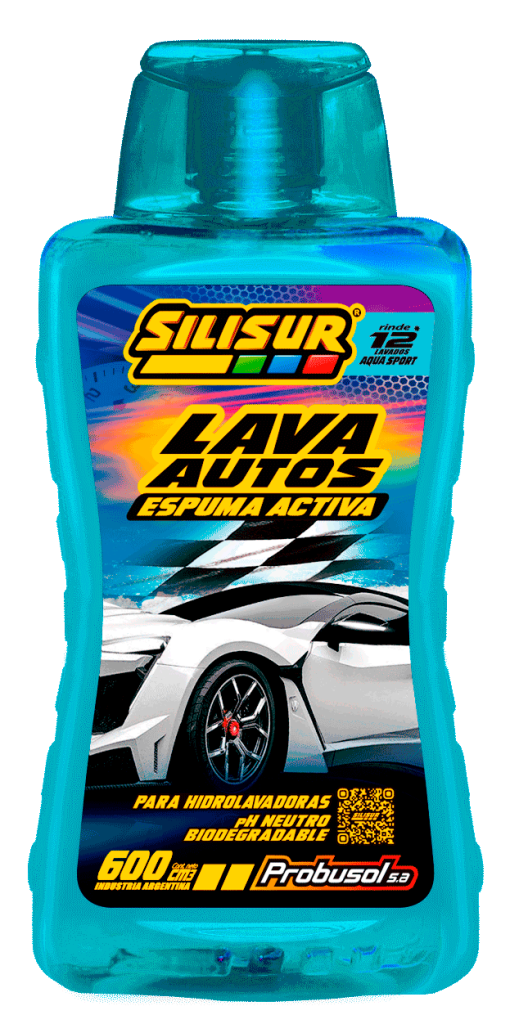 SILISUR Shampoo Espuma Activa (Hidrolavadora)….12 un X 600 CC.