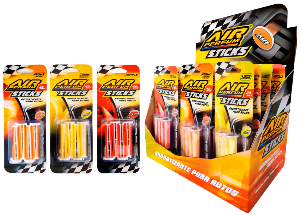 AIR PERFUM STICKS SURTIDO (Vainilla pride, Frutilla, Limon) Reingreso!!….12