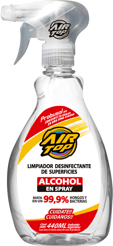 AIR TOP Alcohol en Spray Gatillo….10 un x 440 cc