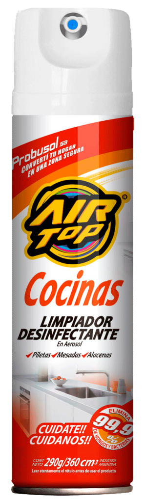 AIR TOP Desinfectante Limpiador Cocinas….12 un x 360 CC