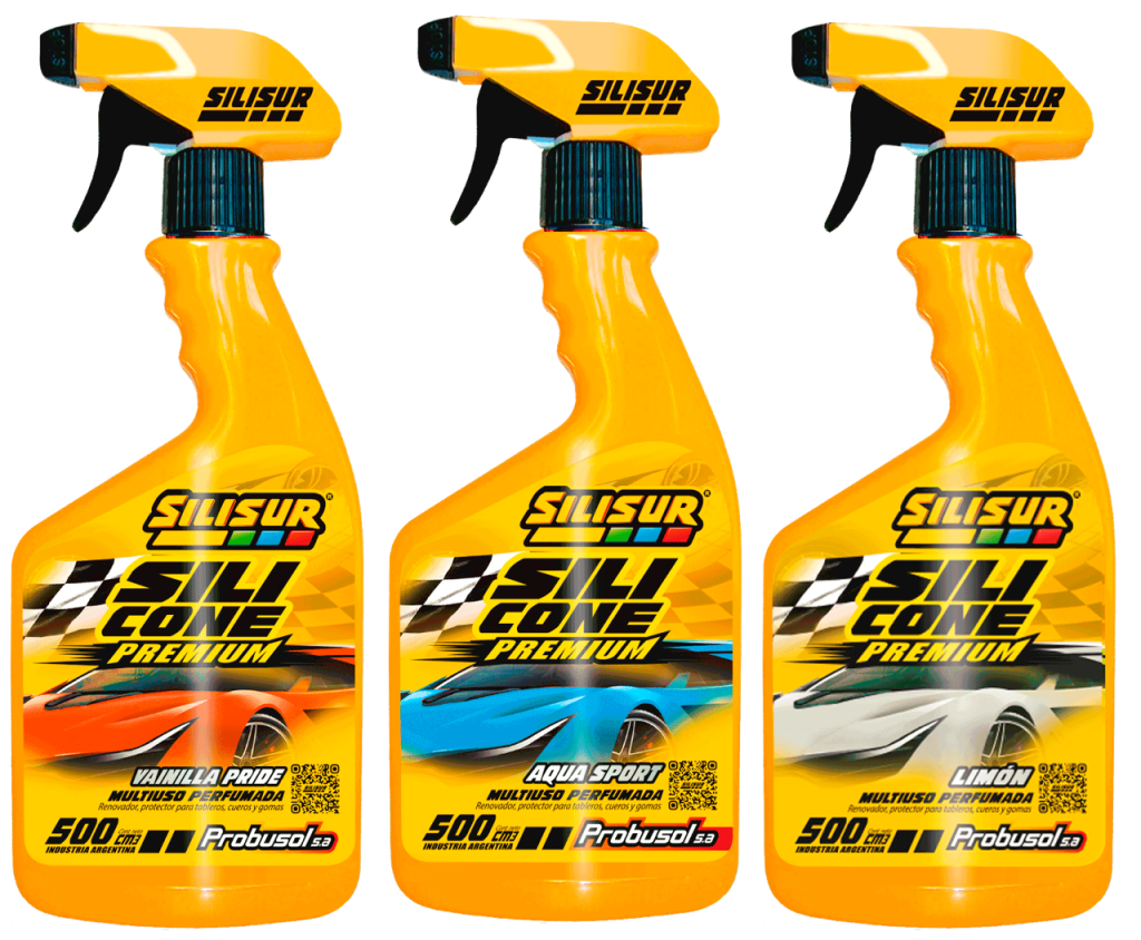SILISUR Silicona Perfumada Crema PREMIUM gatillo Limón….10 un x 500 cc.