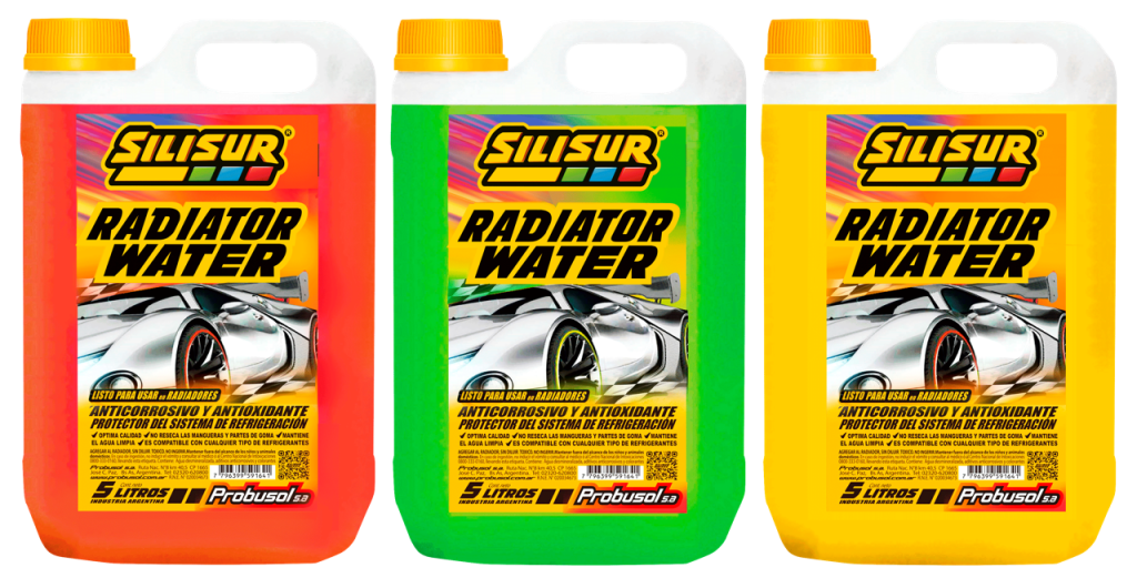 SILISUR Radiator Water AMARILLO….2 un x 5 litros