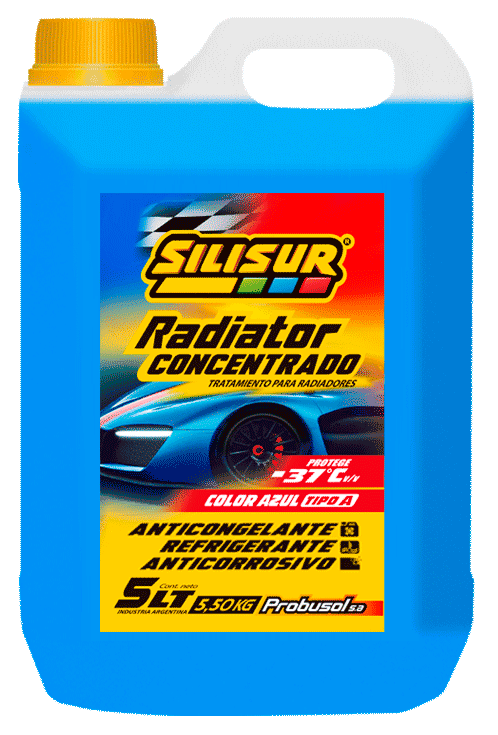 SILISUR Ice Cool Anticongelante - Refrigerante - Concentrado al 97% Cumple Norma 41368 ….2 un x 5 litros