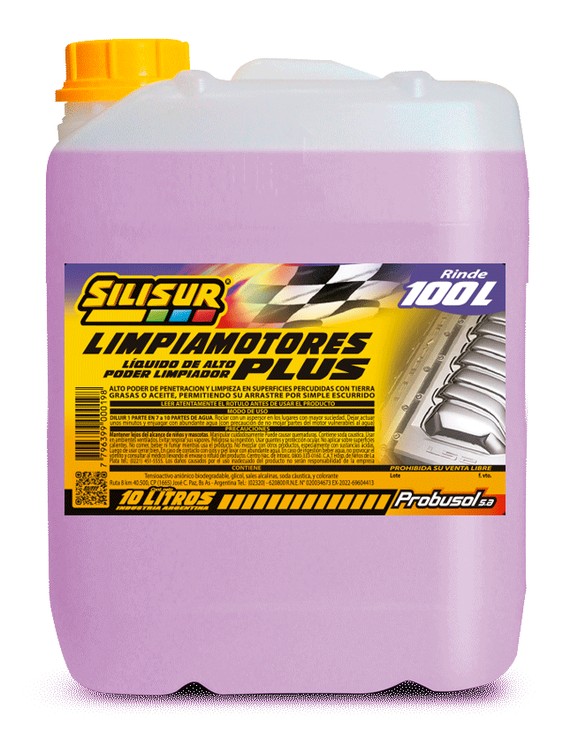 SILISUR Limpiamotores Plus (Rinde 100lts)….10 litros