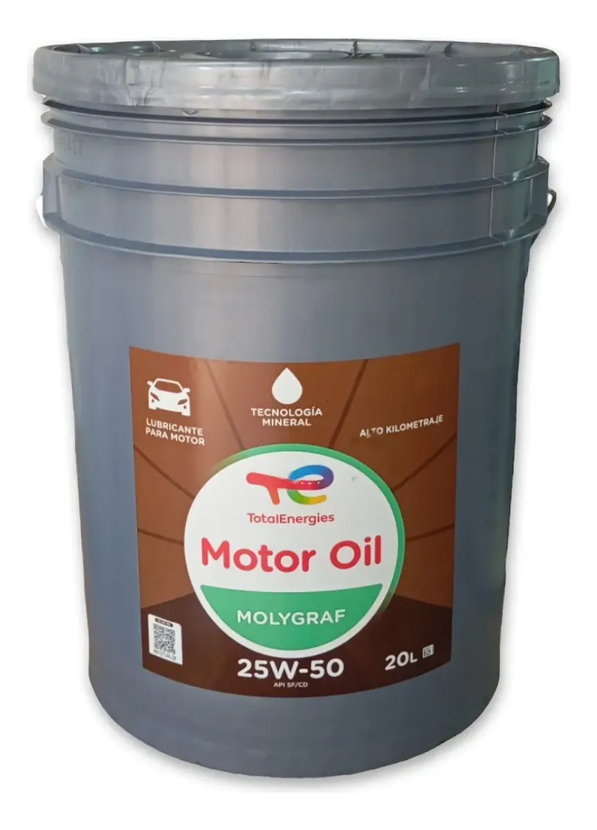 MOTOR OIL MOLYGRAF 25W50 20LP TOTAL AR