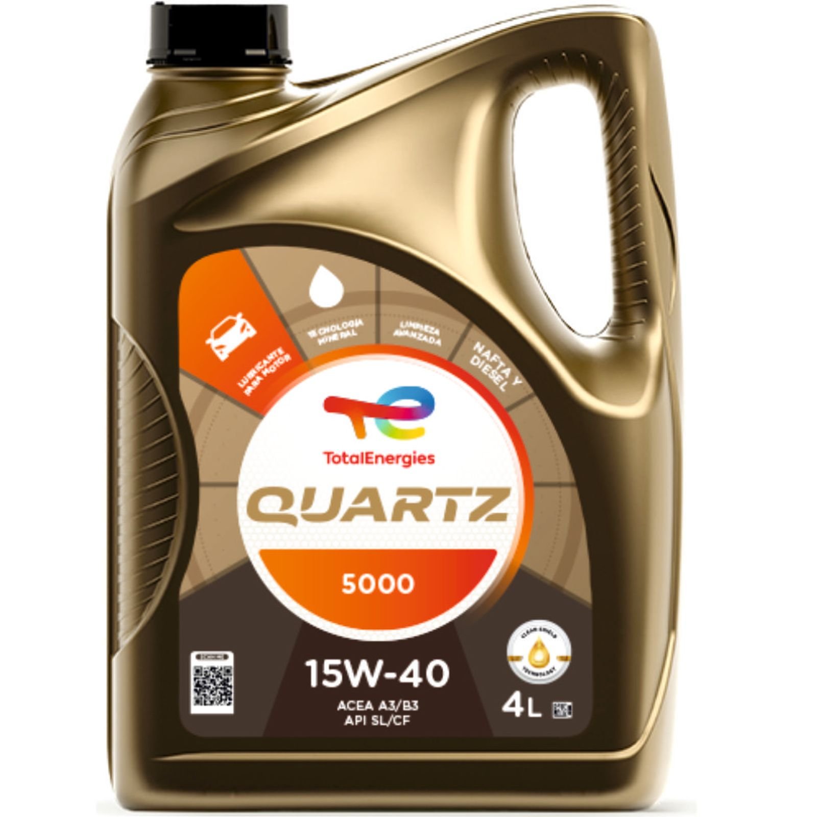 QUARTZ 5000 15W40 6B4L TOTAL 1AR